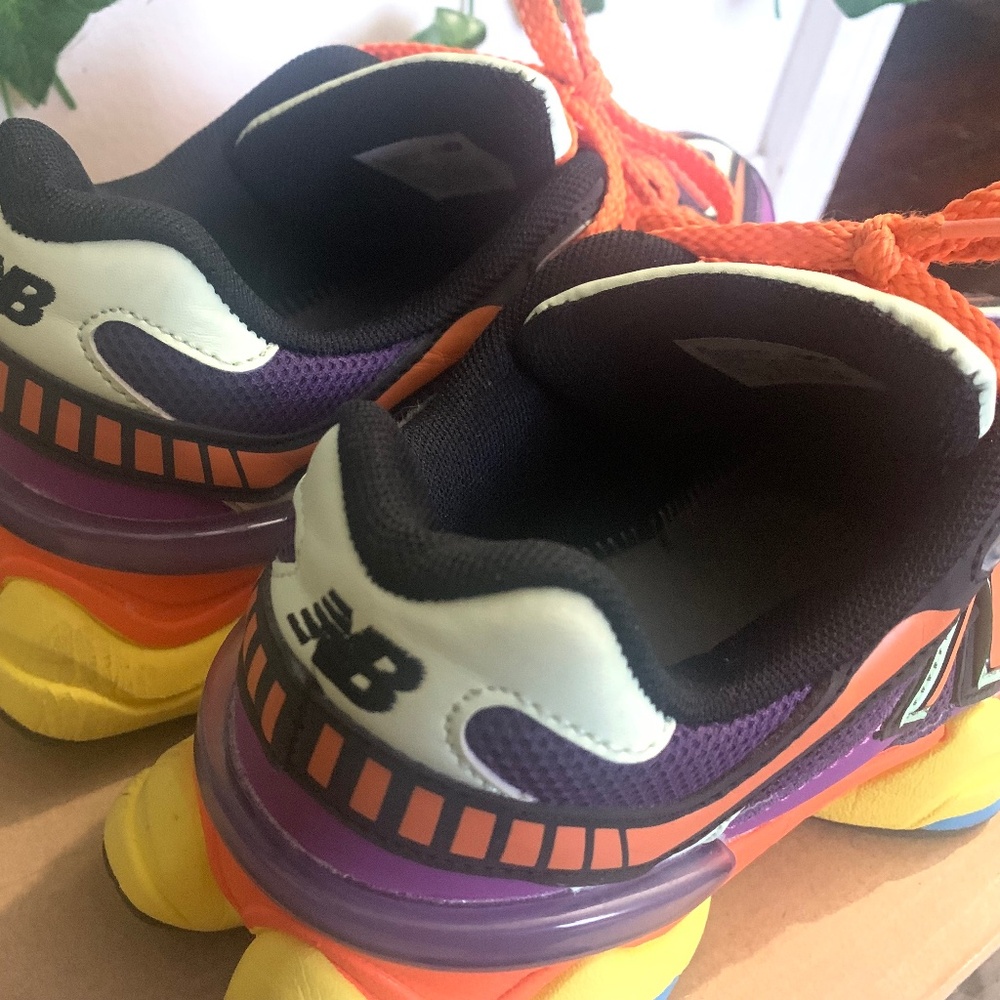 New Balance Women's Multicolor Chunky Sneakers — Black, Purple, Orange, Yellow